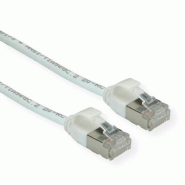 ROLINE Cordon DataCenter U/FTP Cat.6A (Classe EA), LSOH, slim, blanc, 3 m_2