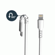 StarTech Cble USB-A vers Lightning Blanc Robuste 2m_2
