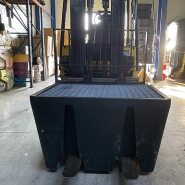 Bac de rétention pour cuve IBC ECO - 1100L en PEHD avec caillebotis acier galvanisé_2