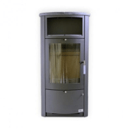 Morzine - Poêle à bois en serpentine avec grande vitre - GF Flam - 7 kW à 10 kW_2