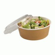 Pots alimentaires kraft recyclables avec couvercles - 1300ml - Lot de 150 | Colpac_2