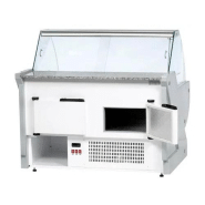 Vitrine réfrigérée de présentation avec service-arrière + réserves réfrigérées_2