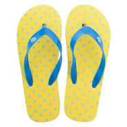 Tongs publicitaires personnalisables - semelles en PE et brides en PVC - couleur bleue_2