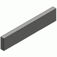 Bordure classe U P3 - 1m - gris naturel - finition esthétique trottoirs_2