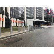 Borne fixe anti-véhicules bélier en acier hauteur 100 mm ø250 mm - F25-100 7548_2