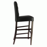 Chaise haute de restaurant capitonnée Cordoue - NOIR_2