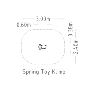 Jeu sur ressort Klimp 1 place pour aires de jeux - réf 8049867 - Hags - Vert, fondation à enterrer_2