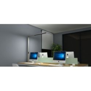 Luminaire sur pied led permettant un éclairage direct / indirect - ronk office 25w/55w