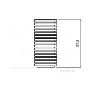 Poubelle publique Flash 03.025.1.Sn - Zano - 75L - bois et acier noir ou inoxydable avec cendrier intégré_2