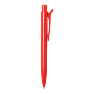 Stylo bille en plastique ABS - clip spécial - encre bleue - couleur rouge - 13g_2