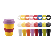 Mug thermos personnalisable - double paroi - 300 ml avec couvercle et poignée en silicone_2
