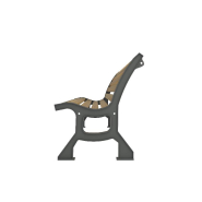 Banc Pragues Relié 1800 mm en Robinier et pieds fonte_2