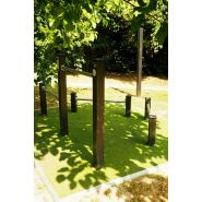 Barres d'appui senior - parcours de santé métal - Proludic - 2,30 m de largeur - JPS18-S-M_2