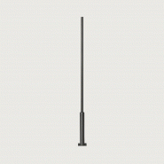 Mât d'éclairage public Quercy - Borne ronde - Hauteur 3.5 - 4.5 m - Galvanisation et Thermolaquage_2