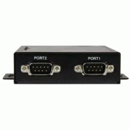 Serveur de périphériques à  2 ports série RS232 vers IP Ethernet - Métallique et montable_2