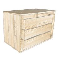 T3S3 - Caisse en bois Simply a Box - L44 x H30 x P27 cm - Bois brut ou 6 coloris de lasure à l'eau_2
