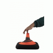 Cône de signalisation pliable lesté avec LED intégrée - 70 cm - bandes réfléchissantes et base en caoutchouc_2