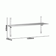 Etagères murales en inox 1 niveau Profondeur 300 mm - 1600_2