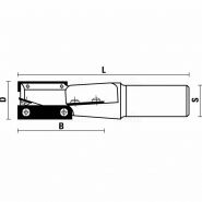 W165.300.R - Fraise à plaquette - Sistemi S.R.L. - diamètre 30 mm - Pour centres d'usinage CNC_2