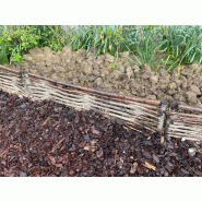 5 bordures en noisetier - naturelles et sans traitement - 30x115 cm_2