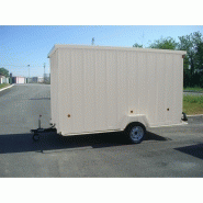 ROULOTTE DE CHANTIER ABRI TÔLÉ / STOCKAGE / 5.01 X 2.18 X 2.35M_2