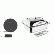 Ensemble chafing dish induction Olympia GN 1/2 avec support | ROLLER GRILL - SA649_2
