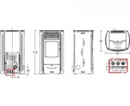 Poêle à pellets - Artense Superior gamme Thermo - compatible chauffage central avec modèles Sabrina et Sveva_2