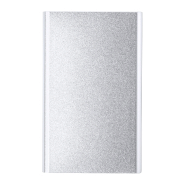 Power bank en aluminium - Batterie 2200 mAh - 1 port USB et micro USB - Couleur argenté_2