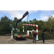 Portique limiteur d'accès en tube acier avec possibilité de remplissage béton- Longueur de 4 à 12 m_2