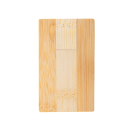Clé USB publicitaire en bambou - Forme carte de crédit - Capacité 8/16/32GB - USB 2.0_2