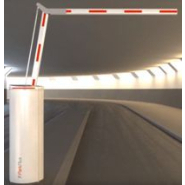 Barrière de parking résistante à la corrosion avec lisse droite ou articulée