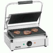 Grill contact Panini électrique 1R plaques rainurées | Bartscher A150674_2