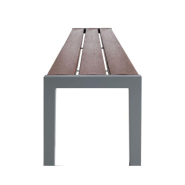 Banquette SILAOS® - acier et plastique recyclé - ref : 209634.Gpro - longueur 1800 mm_2