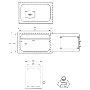 Coffre-fort Frontenac 2 - 2 pênes - serrure de sécurité double panneton - finition époxy noir - garantie 5 ans_2
