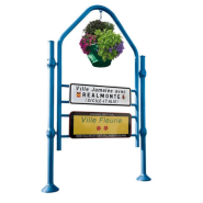 Panneau entrée de ville Province - Hauteur 3140 mm - Largeur 1722 mm - 4 pommeaux au choix_2