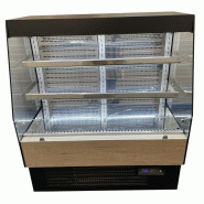 Vitrine réfrigérée semi-verticale TERRA - EUROVITRINE - 1m20 - 2 étagères + base - froid positif ventilé_2