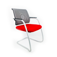 Chaise de conférence visiteur luge colorée Sedus d'occasion - design moderne et confortable_2