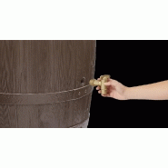 Cuve tonneau vino - brun - 400 litres - Cuves à eau robustes_2