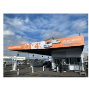 Enseigne bandeau de magasin - fabrication et pose - support AluDibond laqué, 3mm, coloris personnalisables_2