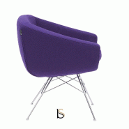 Fauteuil AIKO - Softline - Feld Mauve 581_2