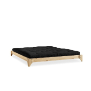 Lit futon ELAN Bed en pin massif laqué naturel - Couchage 160x200 cm - Design Karup_2