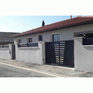 Portail coulissant déco droit - 3500 / 1200_2