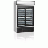 Réfrigérateur vitré FSC1200S - 2 portes vitrées coulissantes à fermeture automatique, blanc RAL9016_2