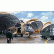 Tunnel de stockage p16 / fermé / porte / pignon / 20 x 16 x 8.09 m_2