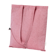 Tote bag en coton recyclé - Pliable avec longues anses - 120 g/m² - Rouge_2