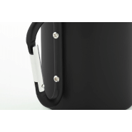 Mug thermos à double paroi en acier inoxydable recyclé - poignée mousqueton - 300 ml - couleur noire_2