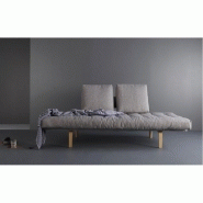 Canapé convertible design Rollo Bow - pieds en chêne - tissu Mixed Dance Grey - Innovation Living_2