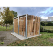 Abri vélo en bois fermé et sécurisé petit modèle pour optimiser votre espace - COMPACT_2