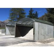 Abris hangar de stockage ouvert toiture téléscopique structure en aluminium delta junior_2