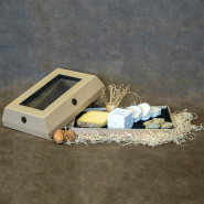 Boite carton cloche à fromage Kraft -_2